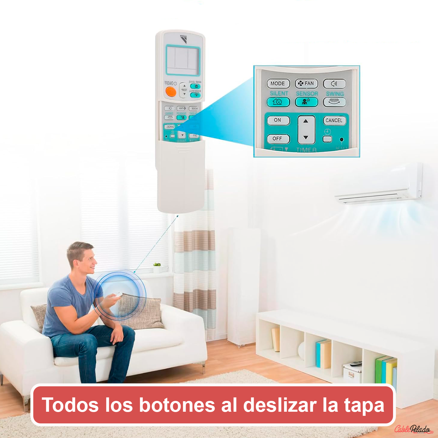 Mando Universal para Aire Acondicionado Daikin