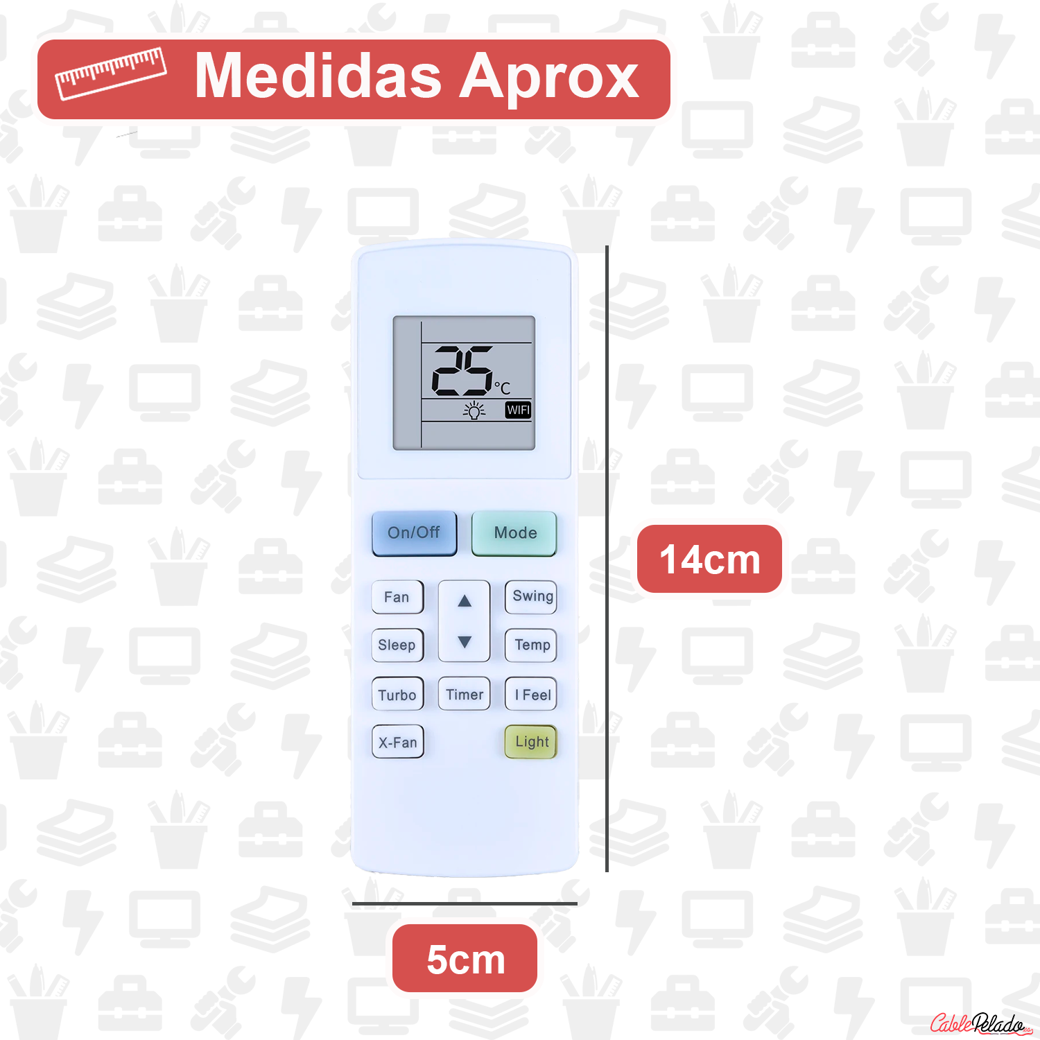 Mando Universal para Aire Acondicionado DAITSU