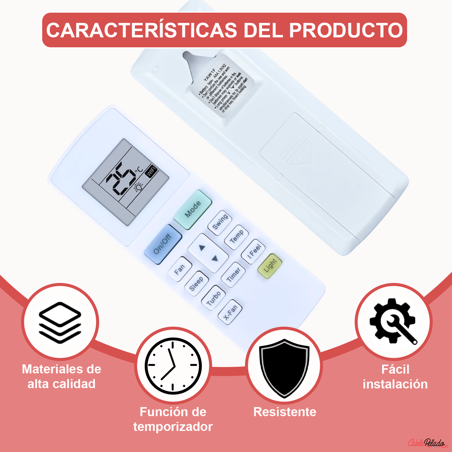 Mando Universal para Aire Acondicionado DAITSU