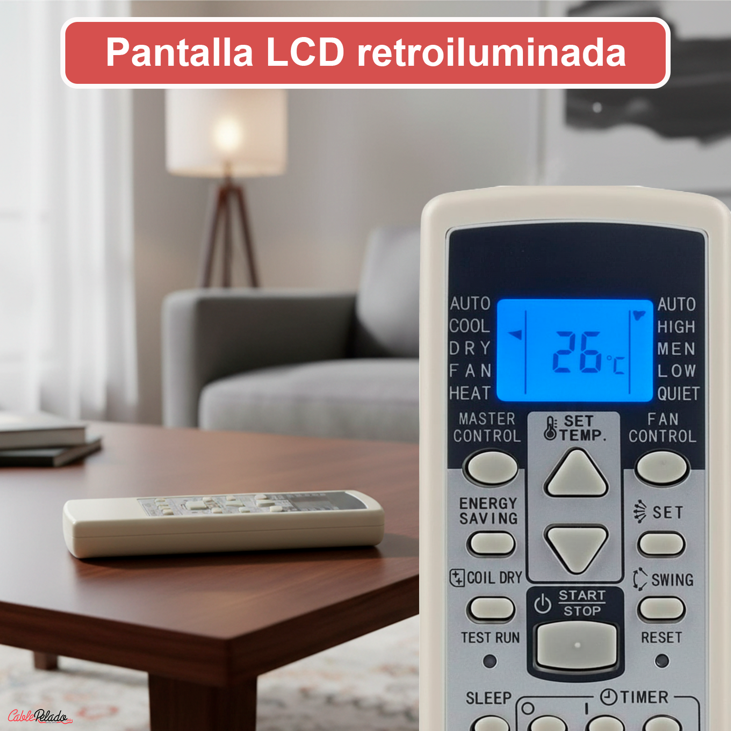 Mando Universal para Aire Acondicionado Fujitsu V2  Blanco