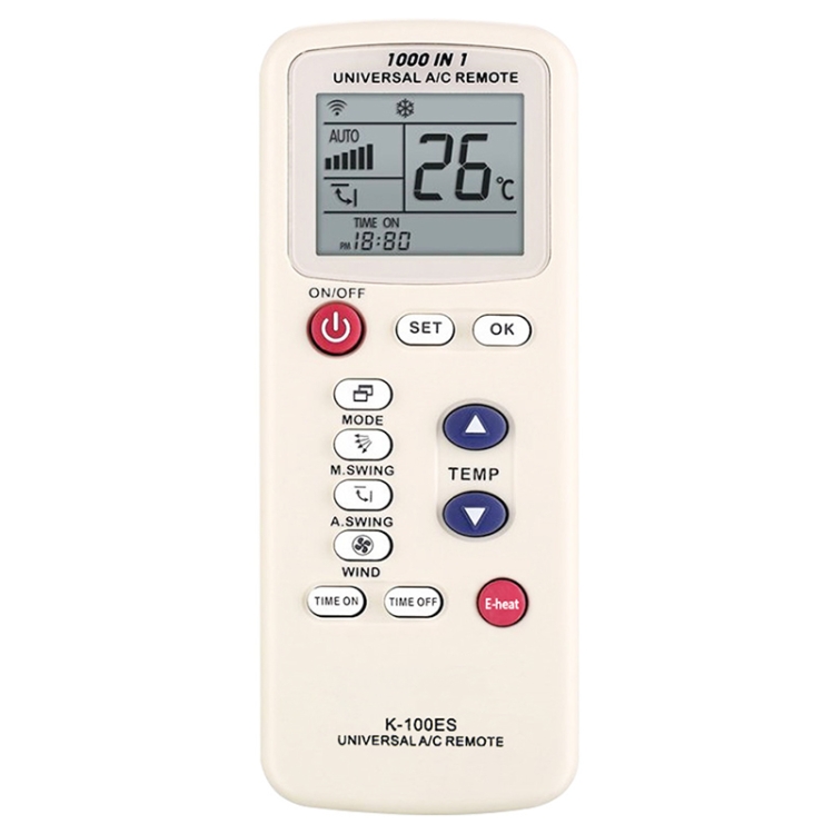 Mando Universal para Aire Acondicionado K-100ES