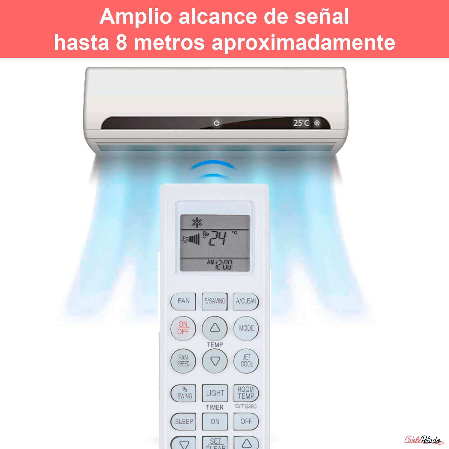 Mando Universal para Aire Acondicionado LG v2