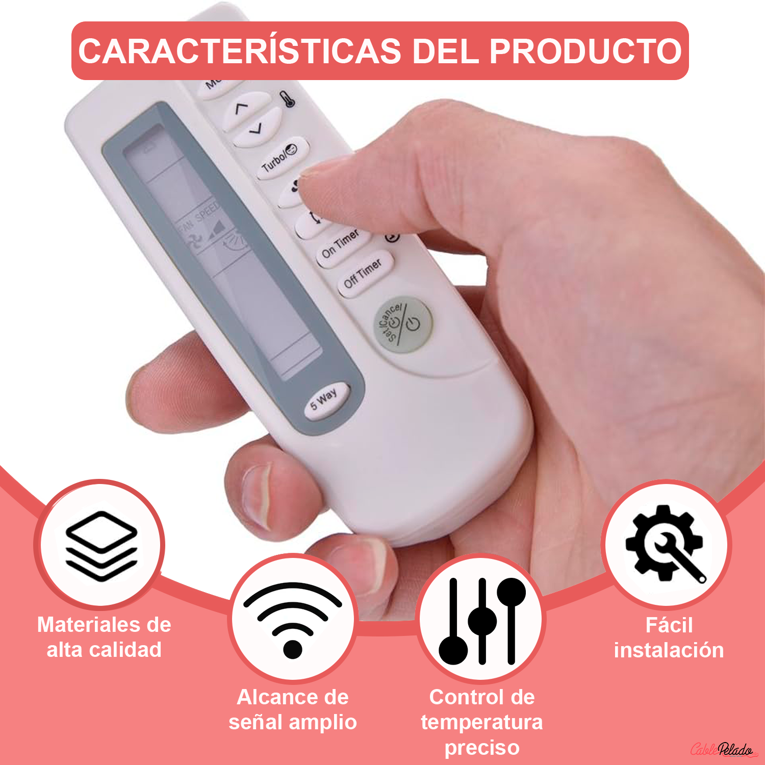Mando Universal para Aire Acondicionado Samsung