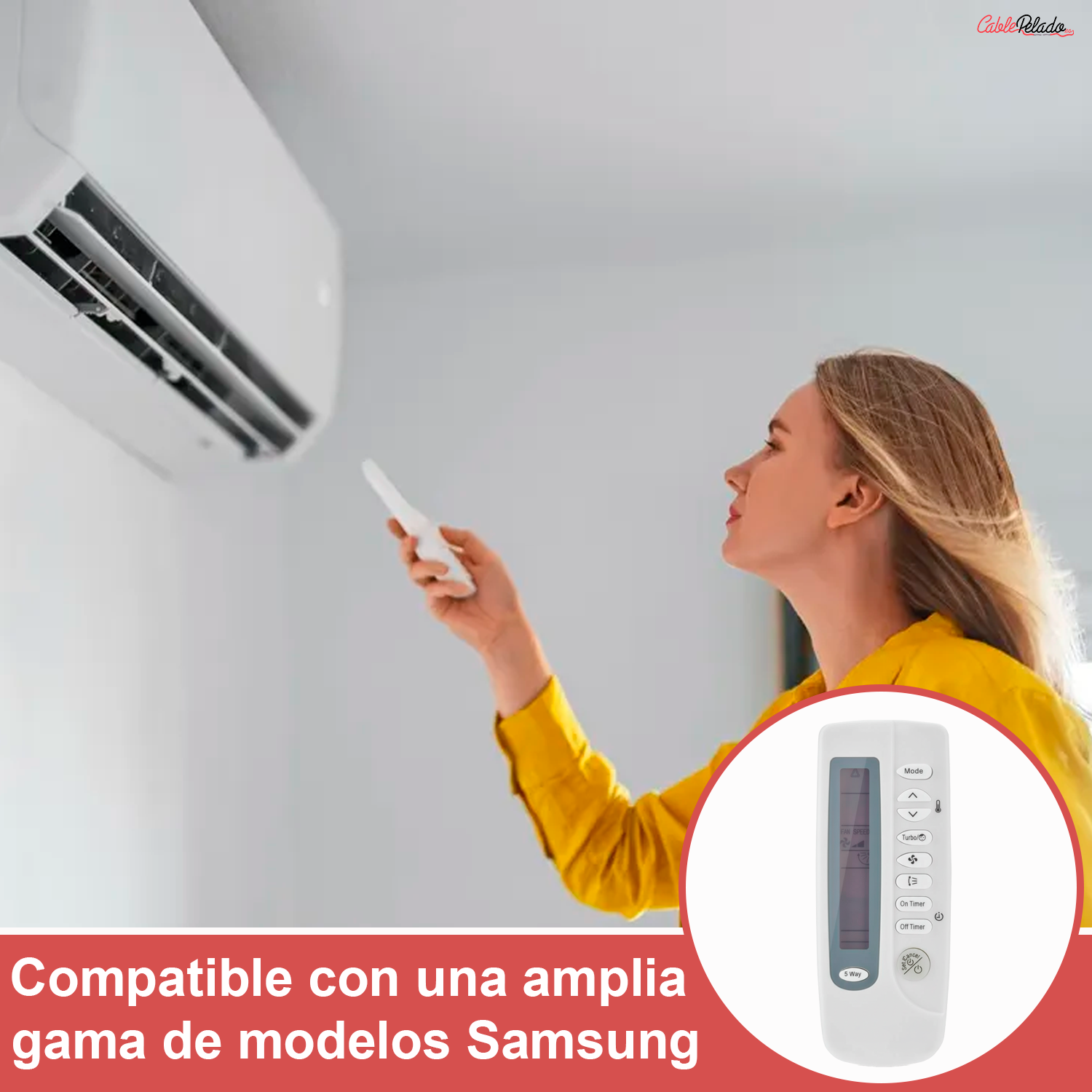 Mando Universal para Aire Acondicionado Samsung