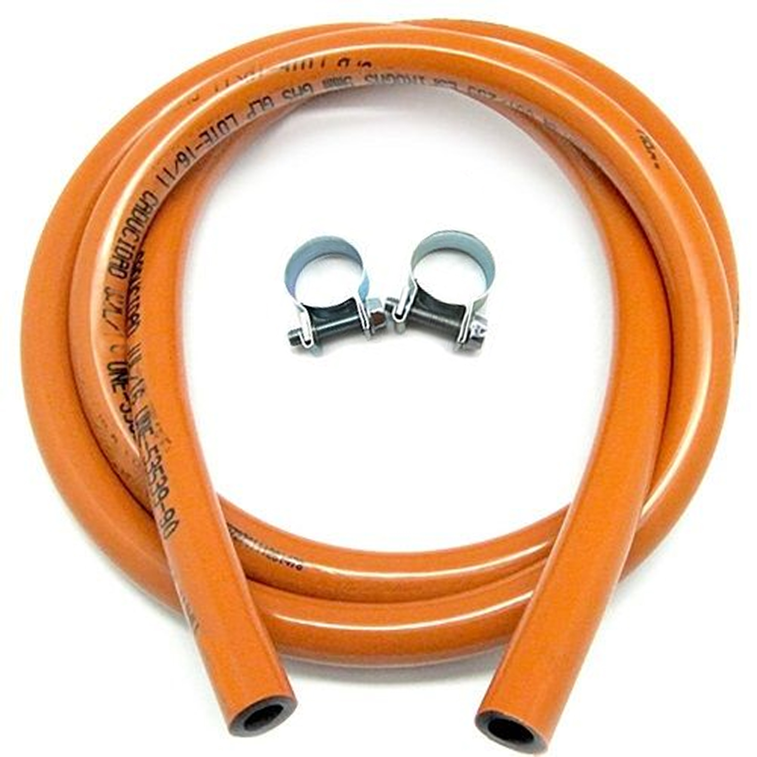 Manguera flexible butano 9mm de diametro interior 1.5 M Naranja