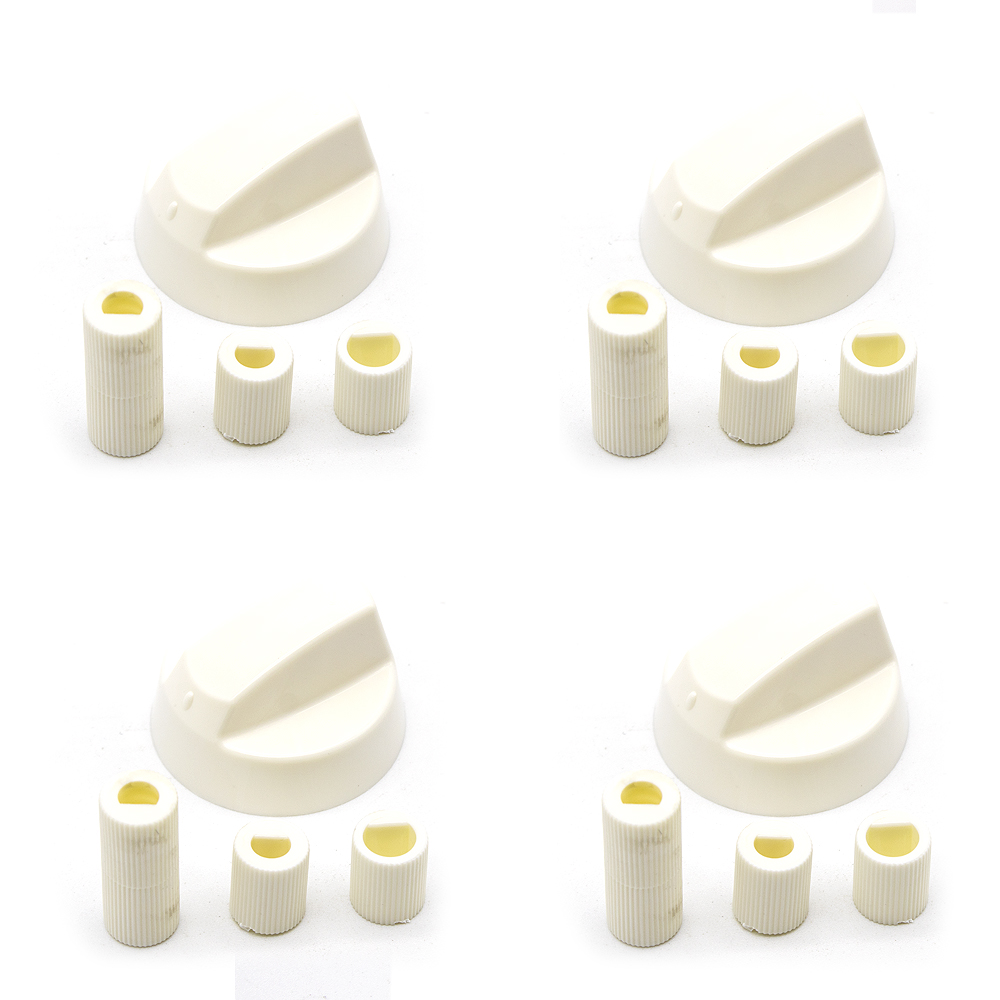 Manija perillas mando Universal para Horno (4 uds)  Blanco