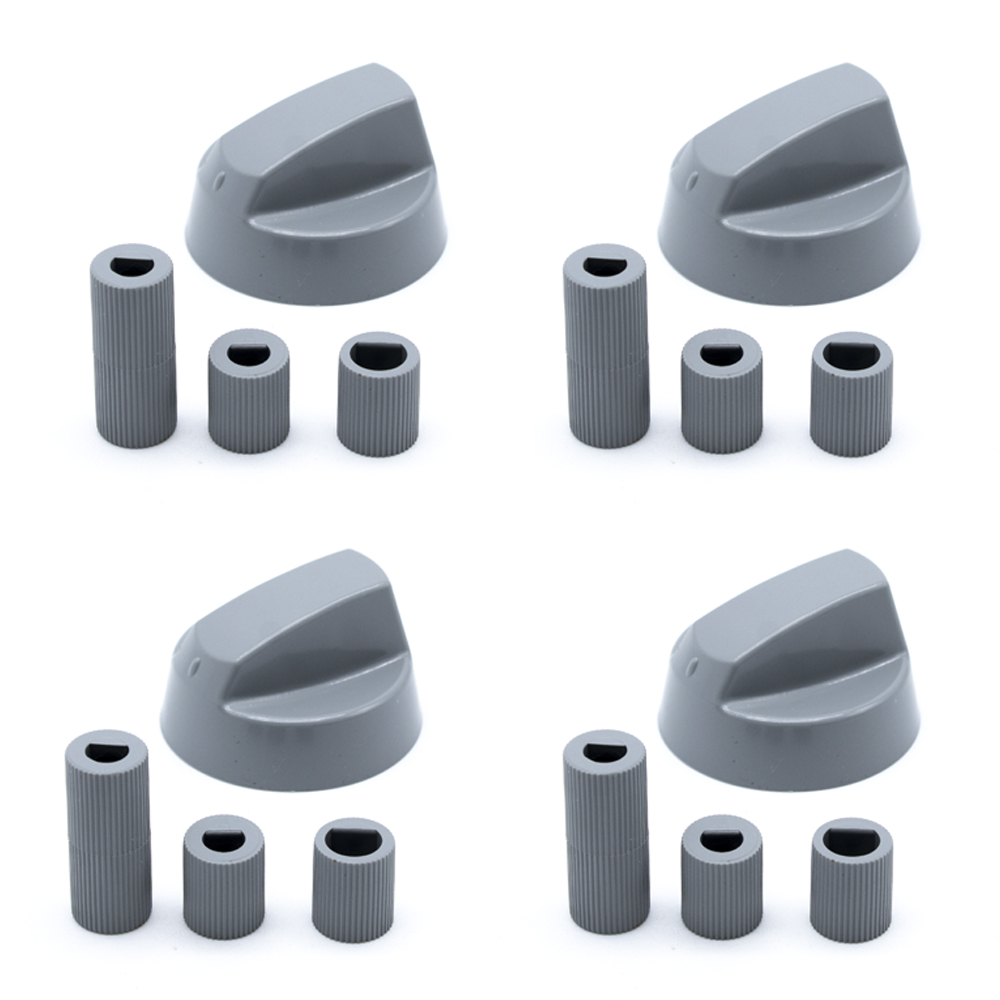 Manija perillas mando Universal para Horno (4 uds)  Gris