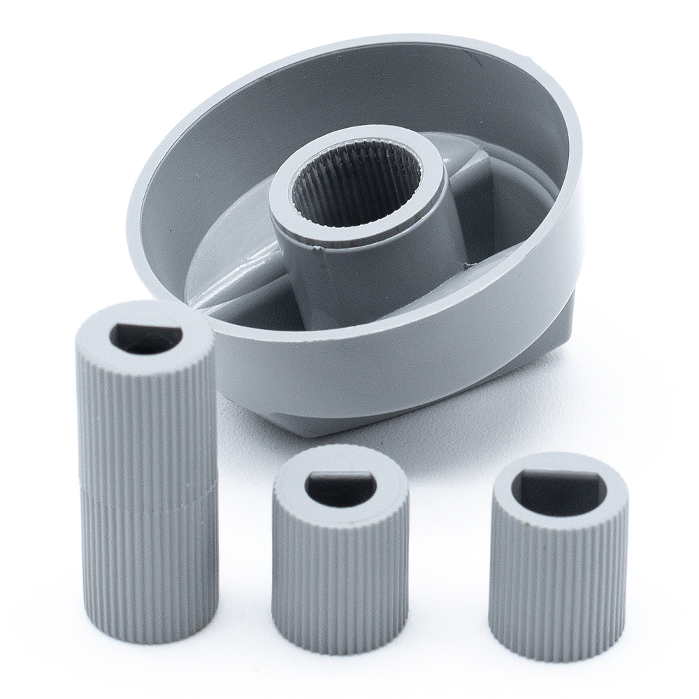 Manija perillas mando Universal para Horno (4 uds)  Gris