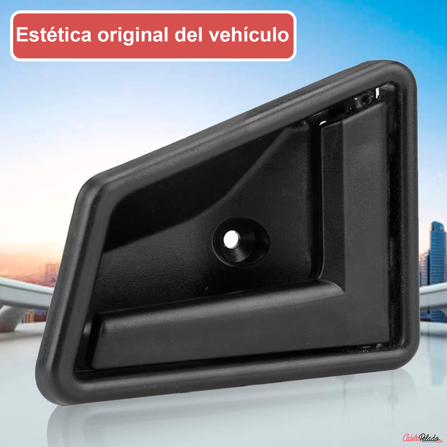 Manilla De La Puerta Derecha Interior Y Trasera Compatible Con Suzuki Vitara  Negro