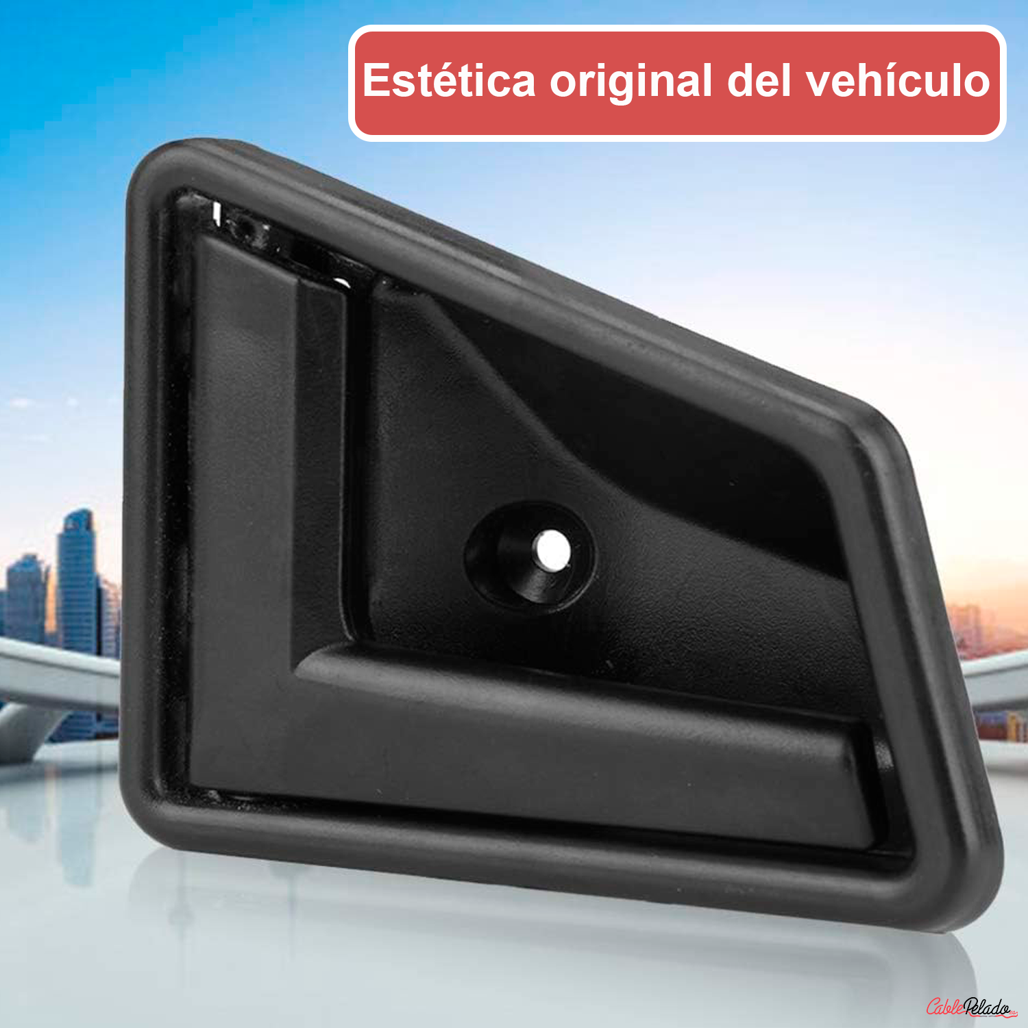 Manilla De La Puerta Izquierda Interior Y Trasera Compatible Con Suzuki Vitara  Negro
