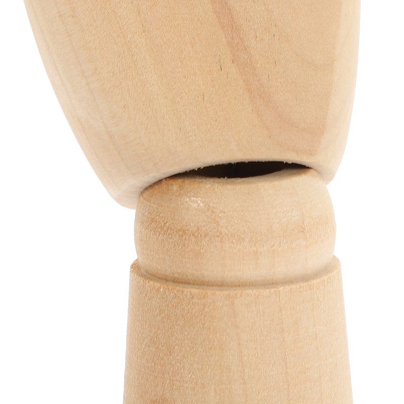 Mano articulada izquierda maniqui madera 25 cm