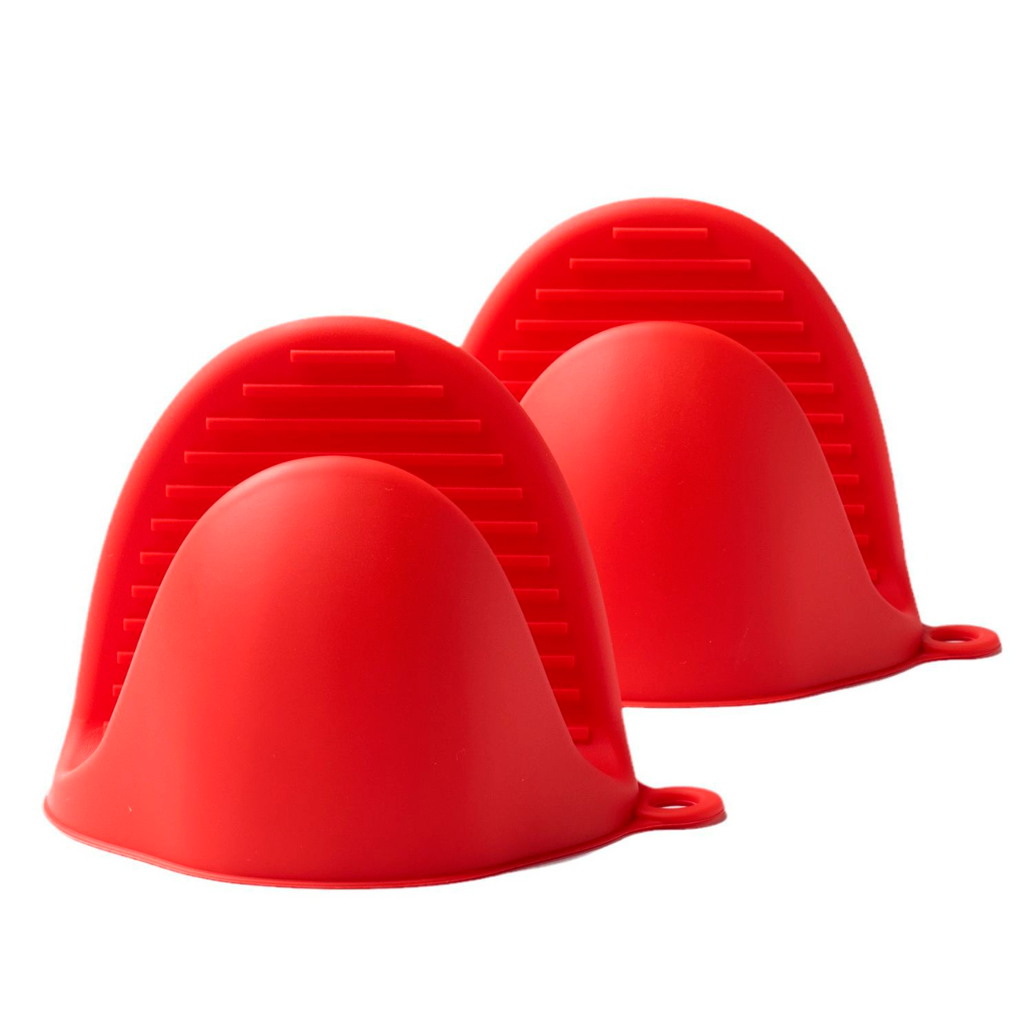 Manoplas Guantes Silicona Para Horno  Rojo