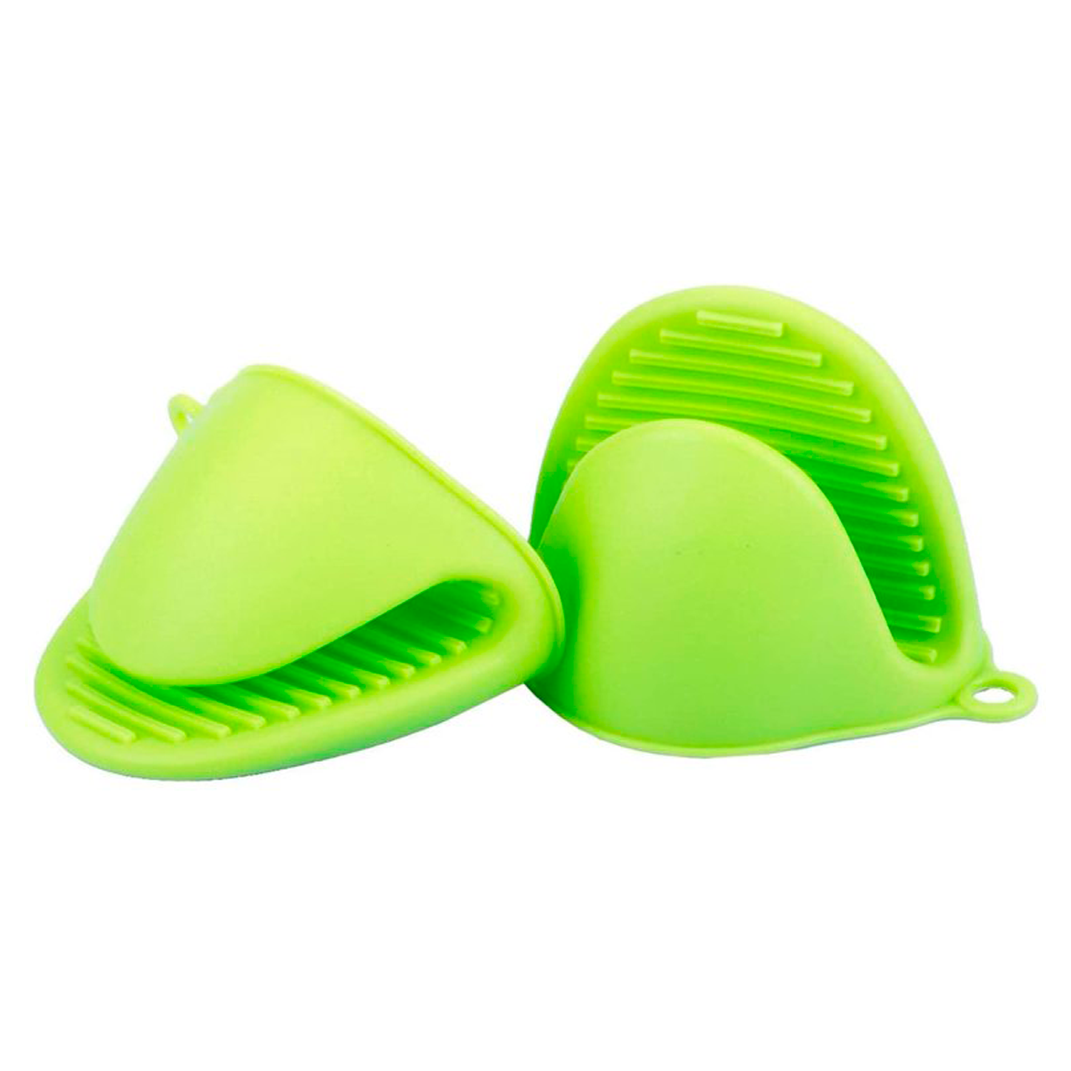 Manoplas Guantes Silicona Para Horno  Verde
