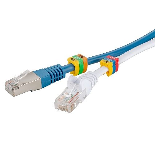 Marcador cables 4.0 mm (100 ud/bolsa)  Multicolor