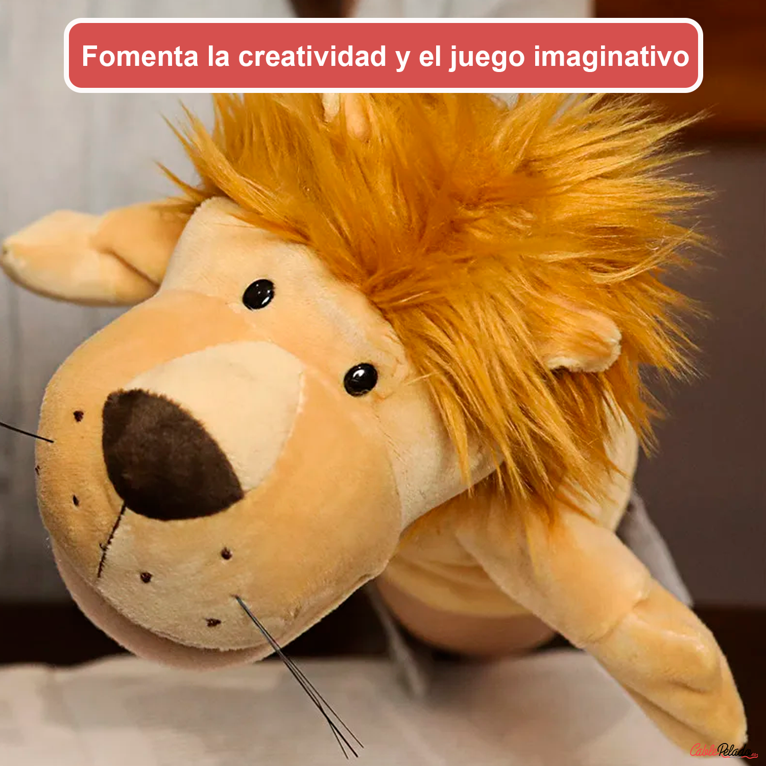Marioneta Mano Peluche De Leon Tipo 2  Beige