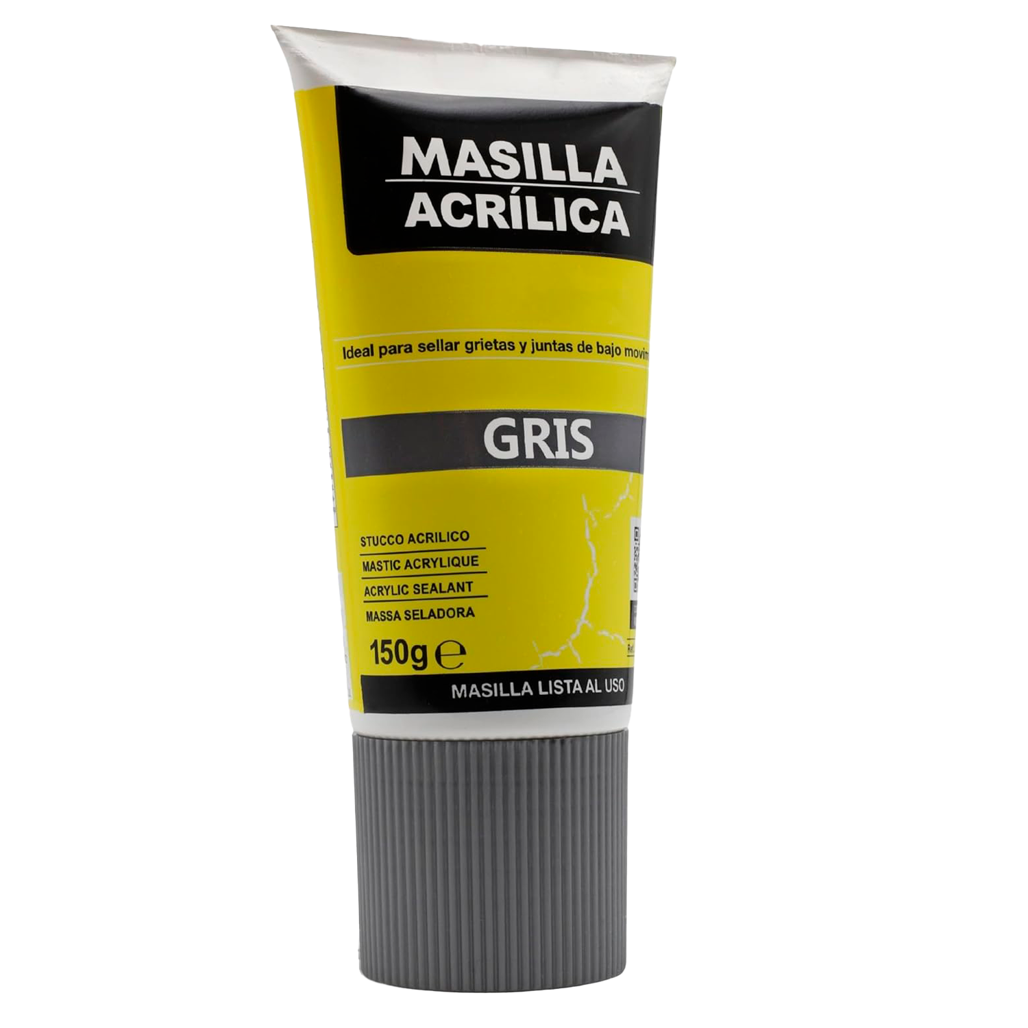 Masilla Acrílica Gris En Tubo 150 gr
