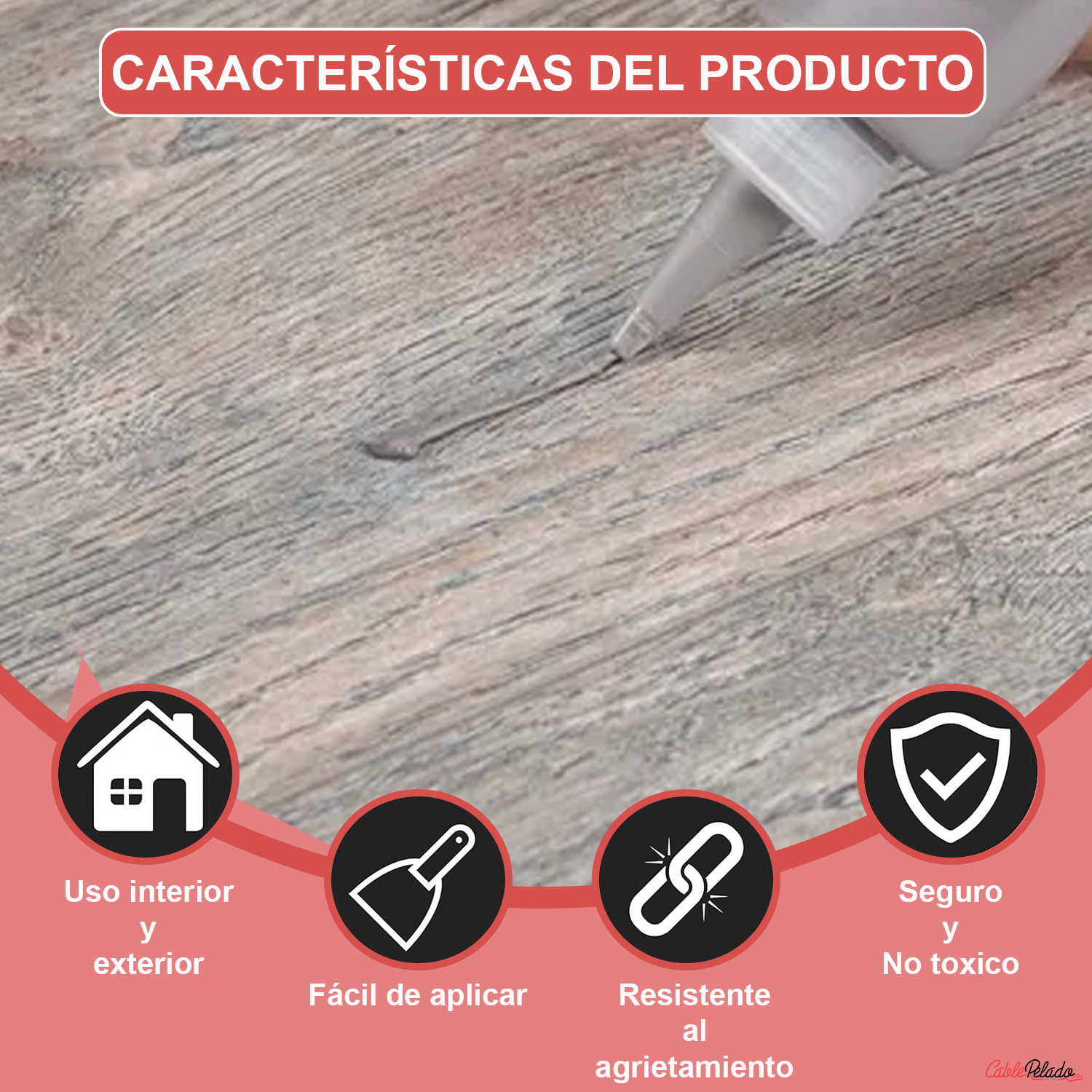 Masilla Acrílica Gris En Tubo 150 gr
