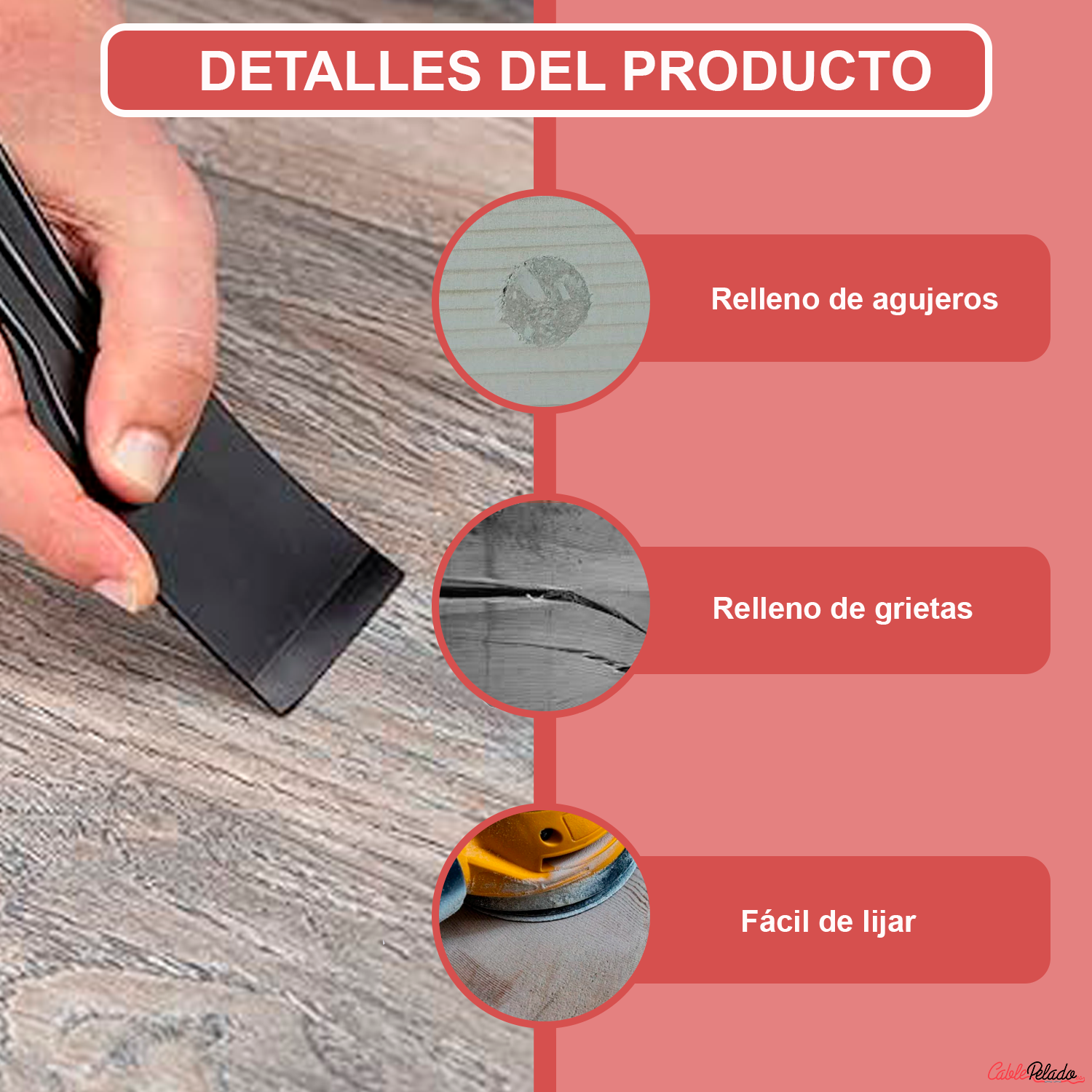Masilla Acrílica Gris En Tubo 150 gr