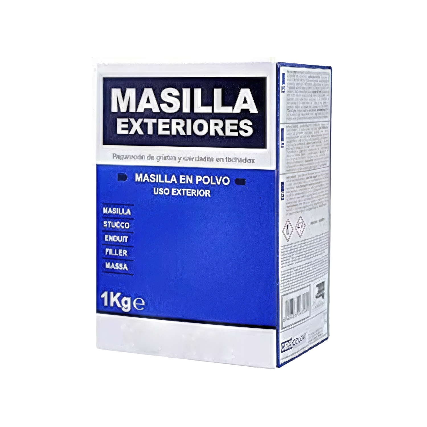 Masilla Exteriores En Polvo Color Blanco 1 Kg