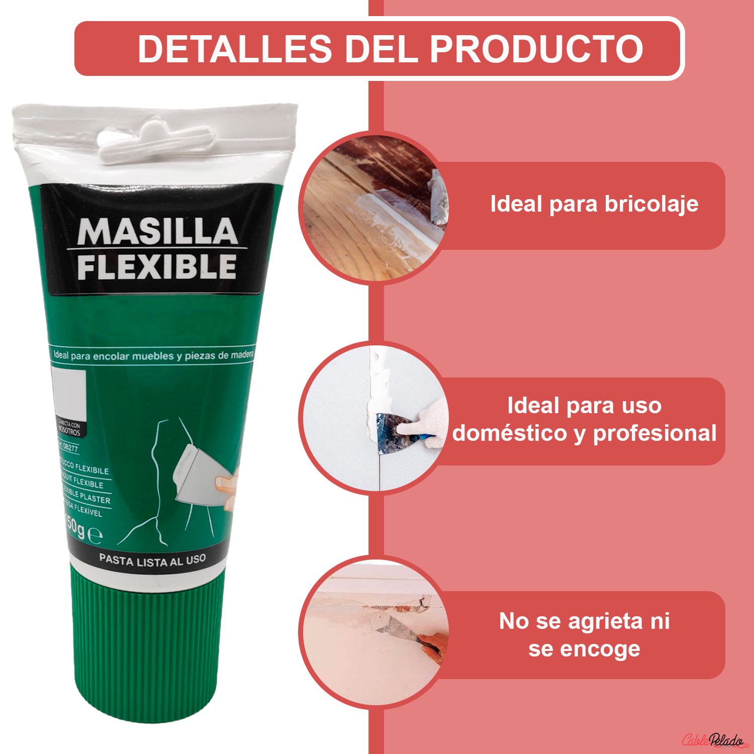 Masilla Flexible En Tubo 150 gr
