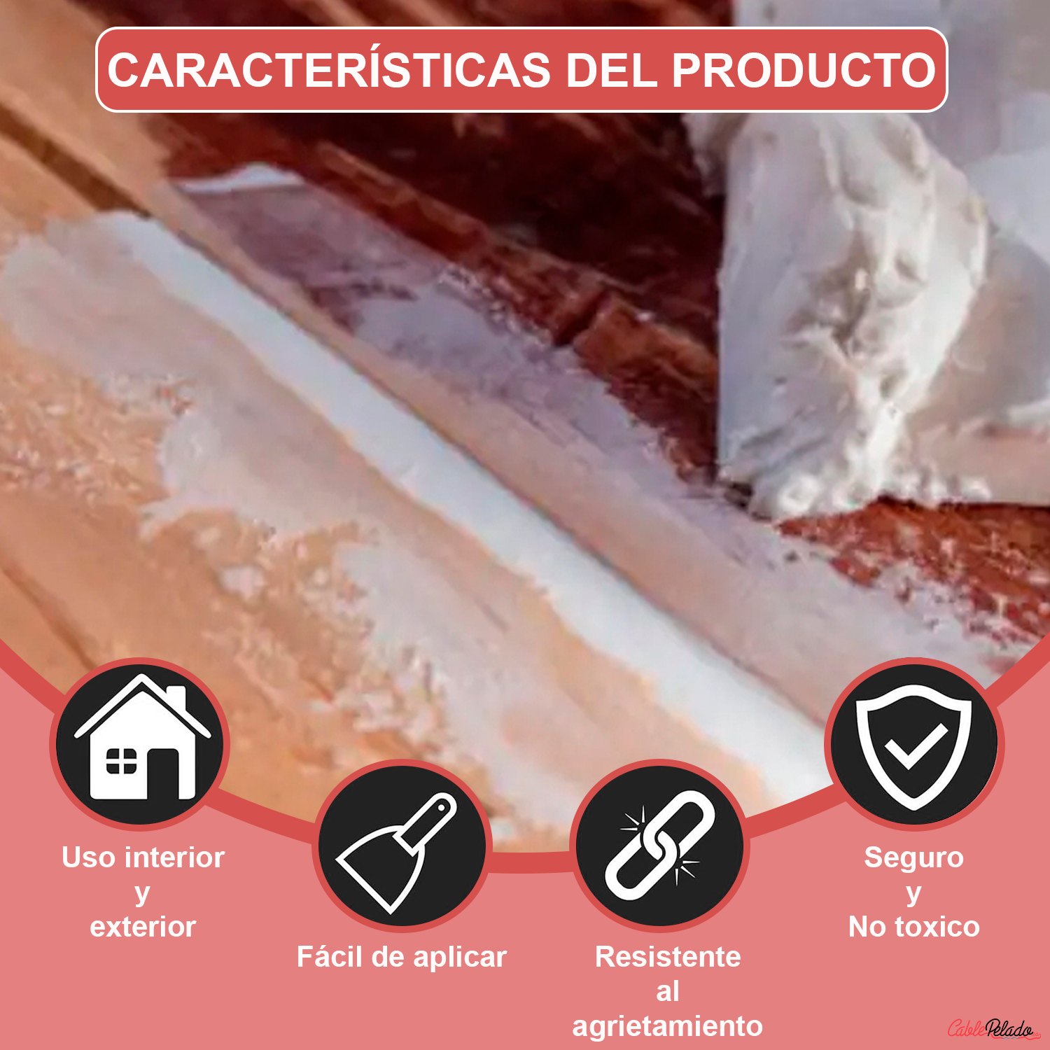 Masilla Madera Blanca 250 gr