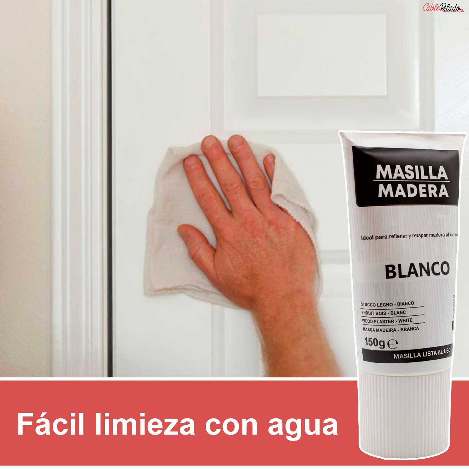 Masilla Madera Blanca En Tubo 150 gr