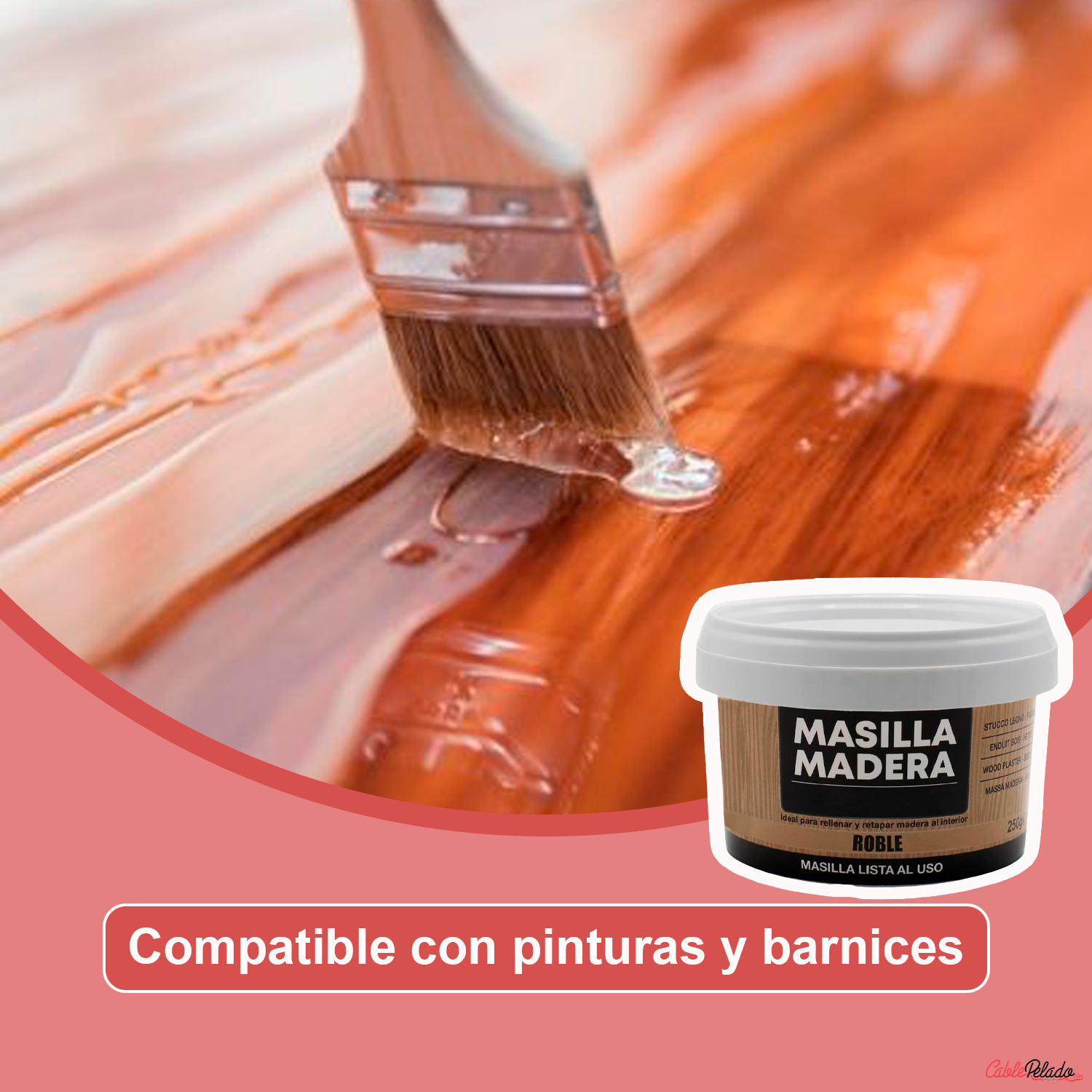 Masilla Madera Roble 250 gr