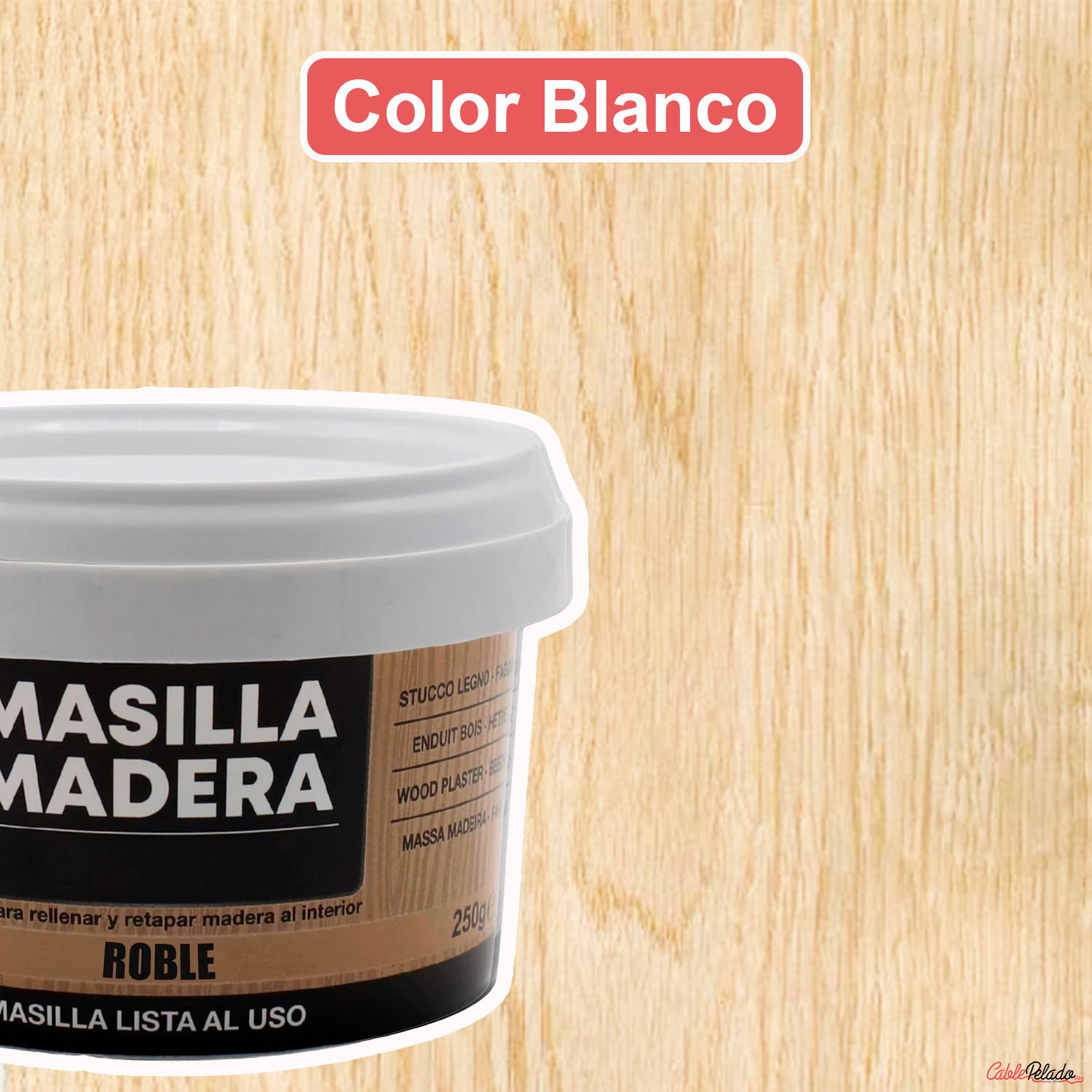 Masilla Madera Roble 250 gr