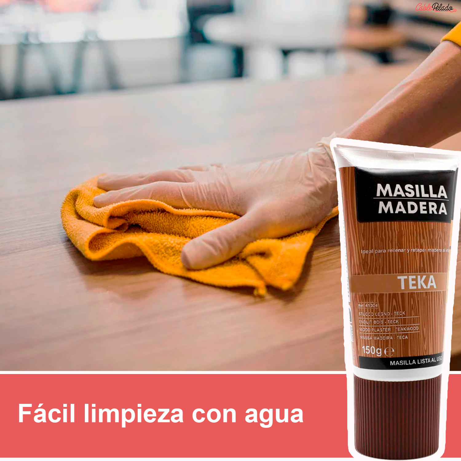 Masilla Madera Teka En Tubo 150 gr