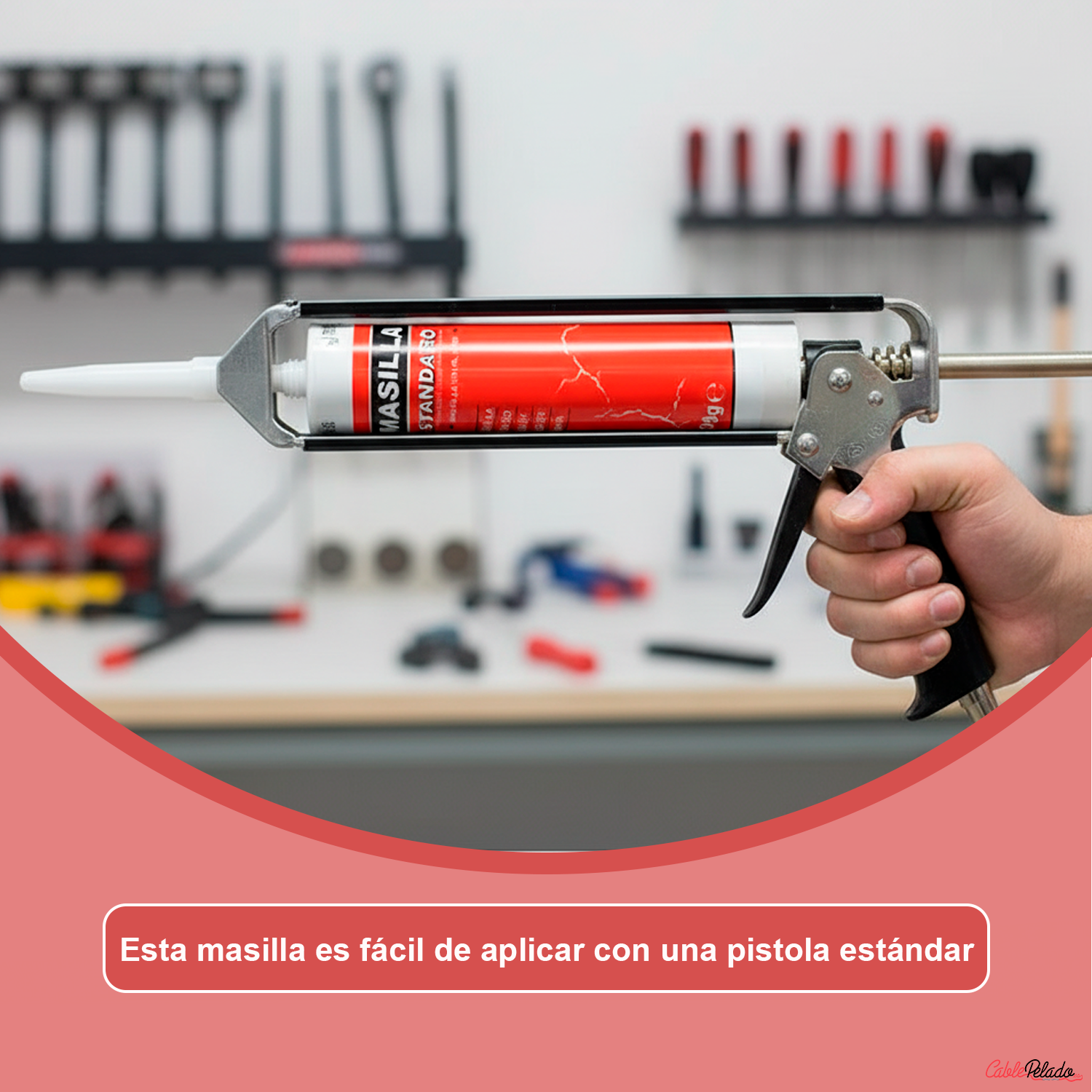 Masilla Standard Para Pistola 400 Gramos  Blanco