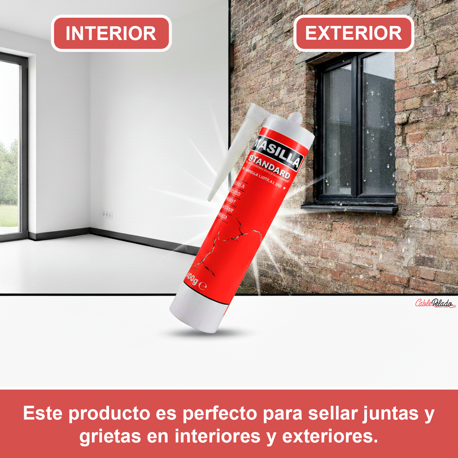 Masilla Standard Para Pistola 400 Gramos  Blanco