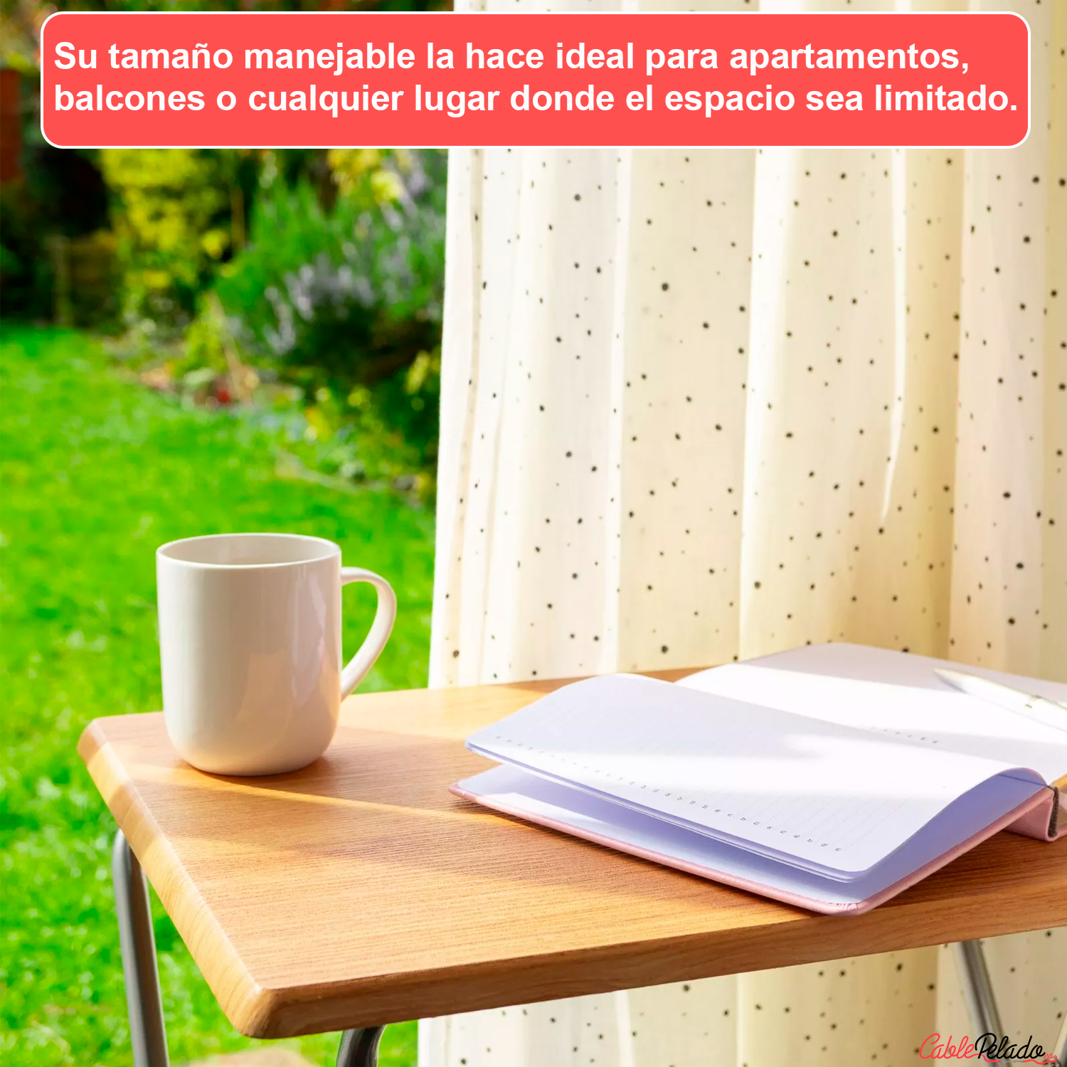 Mesa madera plegable rectangular 48x38x65