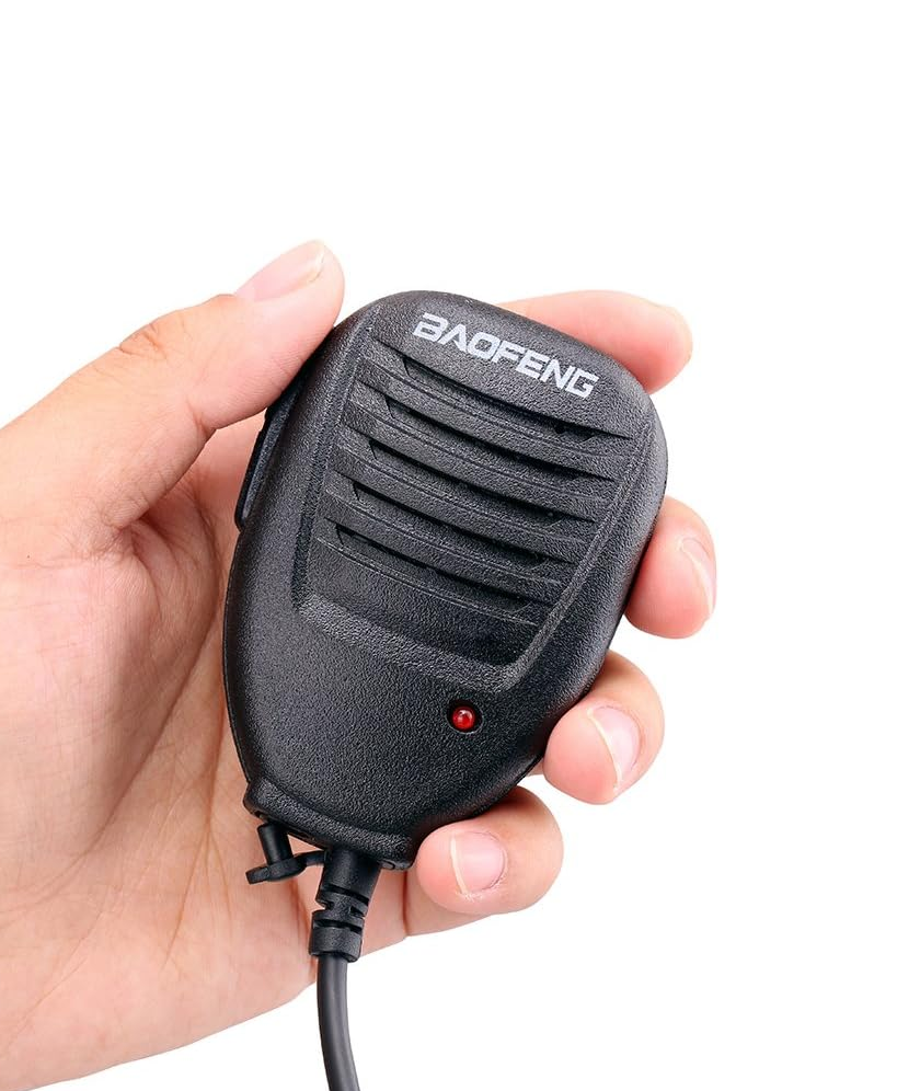 Microfono-altavoz para Walkie Talkie Baofeng UV-5R  Negro