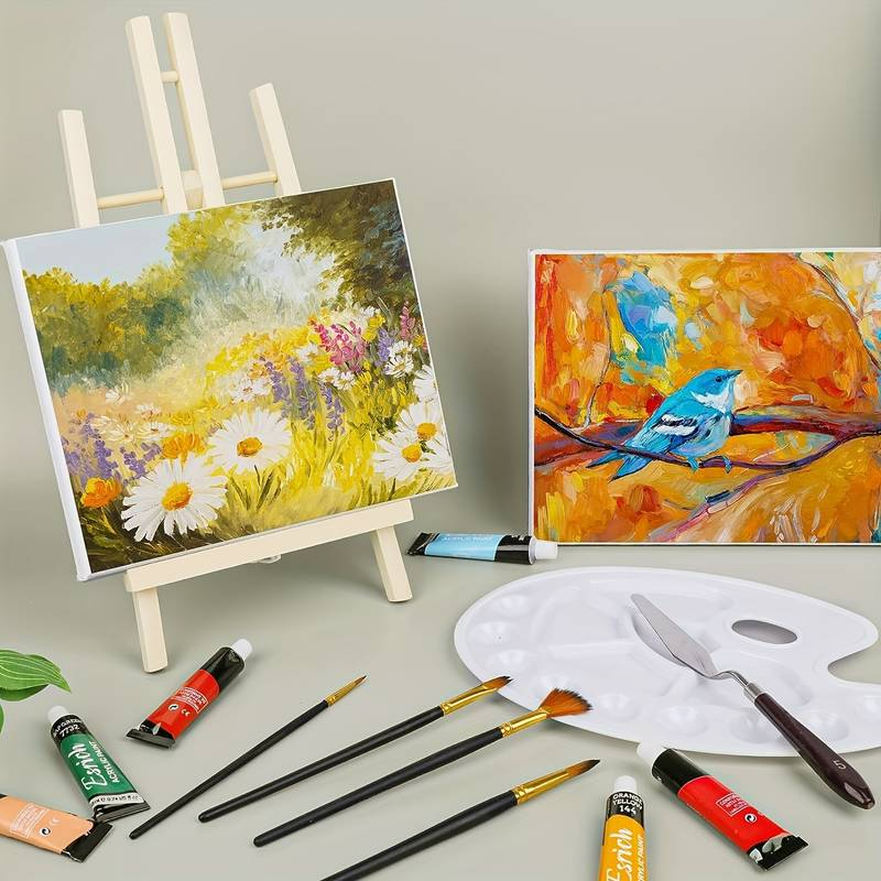 Mini-caballete de pintura para escritorio 30 cm