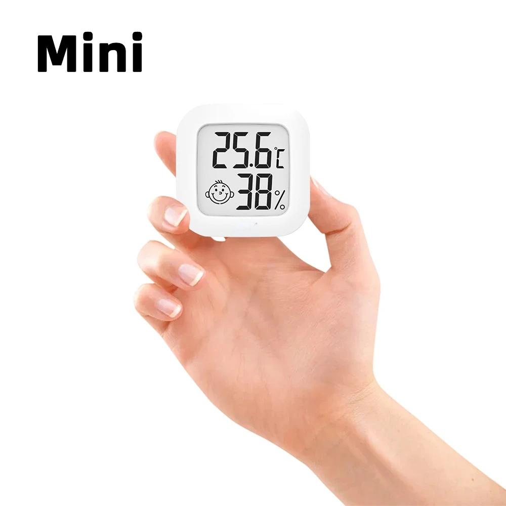 Mini Termómetro Higrómetro Digital  Blanco