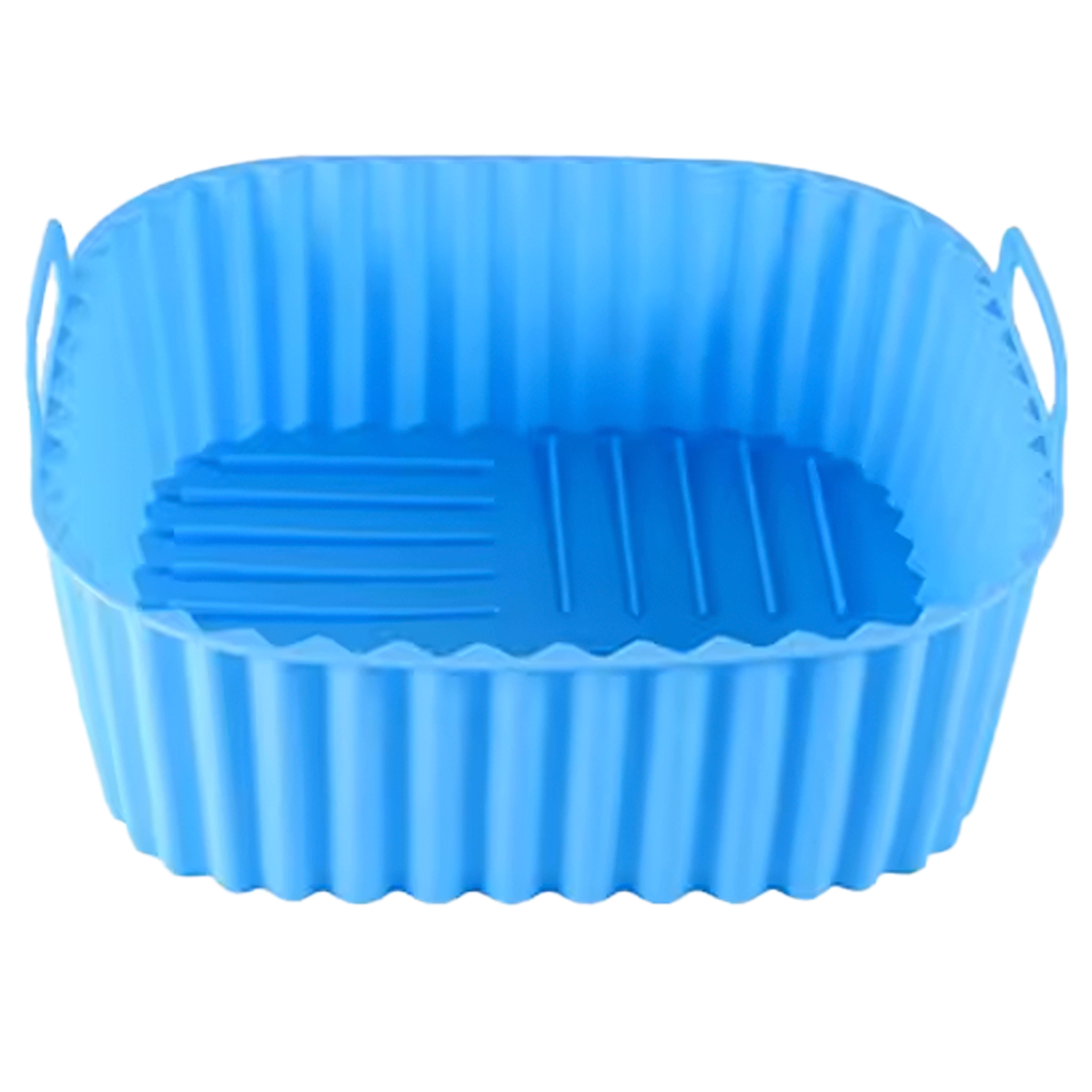 Molde Silicona Cuadrado Para Freidora De Aire 20 cm Azul claro