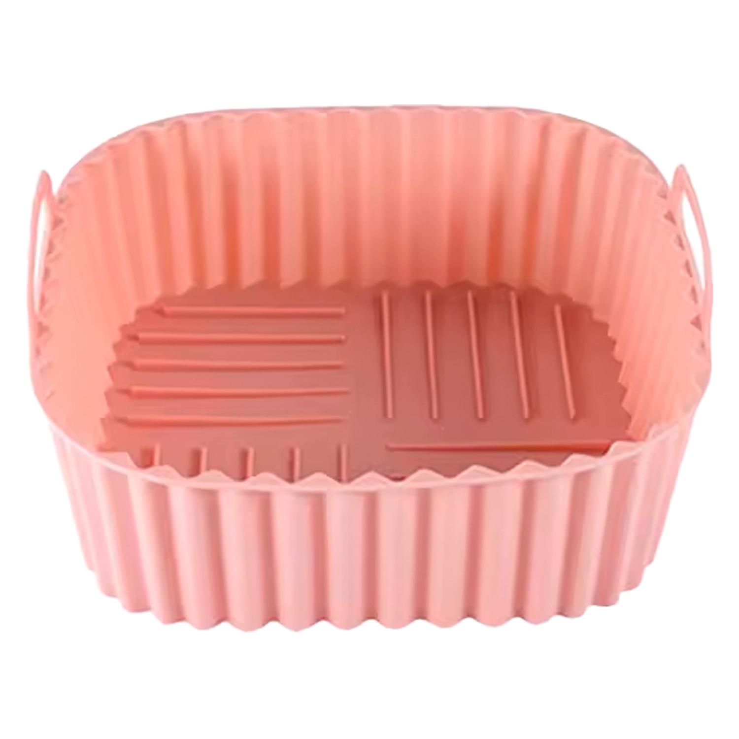 Molde Silicona Cuadrado Para Freidora De Aire 20 cm Rosa