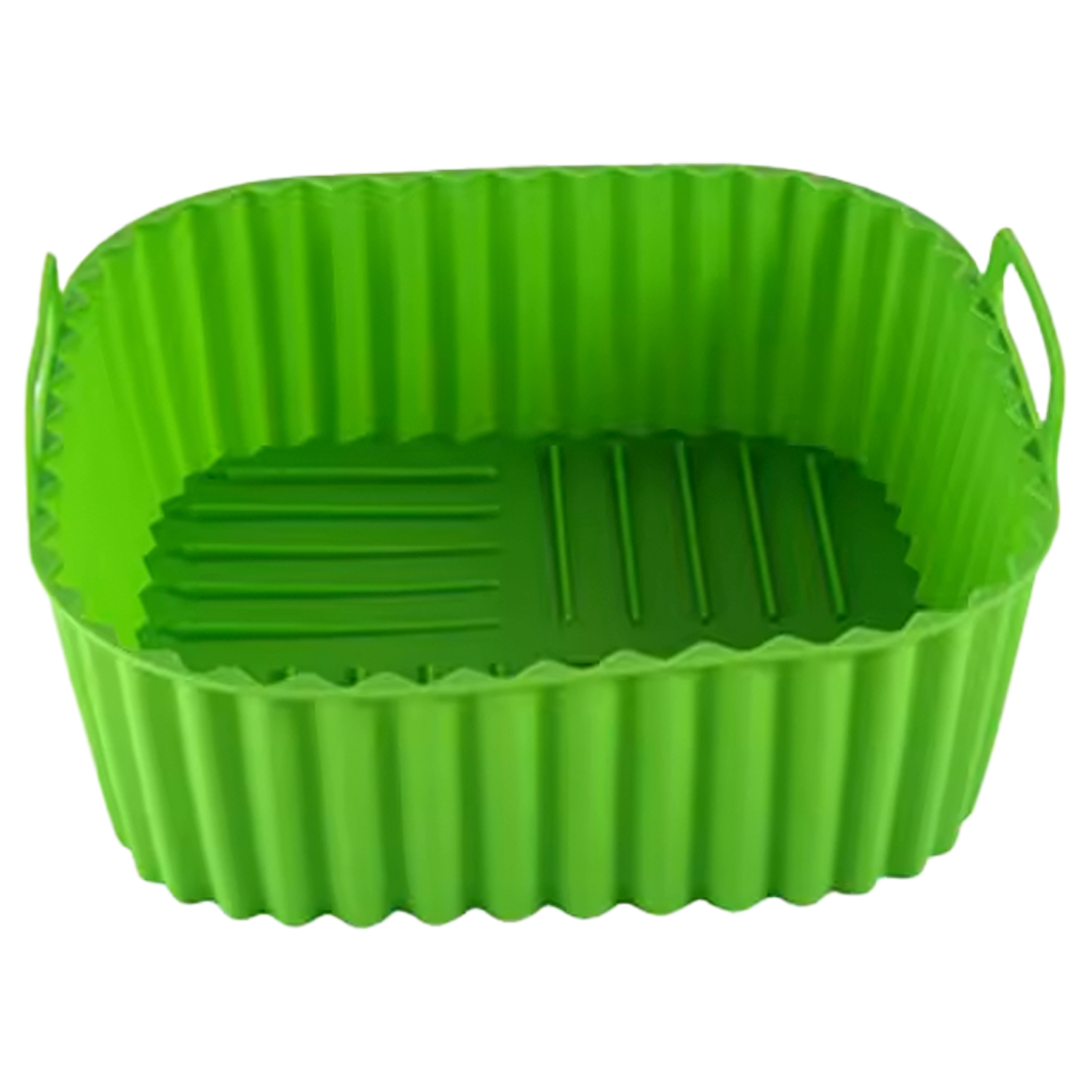 Molde Silicona Cuadrado Para Freidora De Aire 20 cm Verde