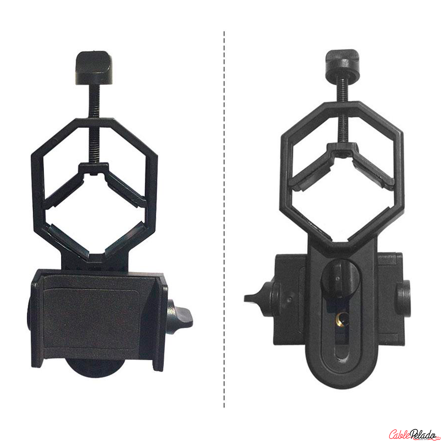 Montura de Adaptador de Telescopio para Teléfono Móvil  Negro