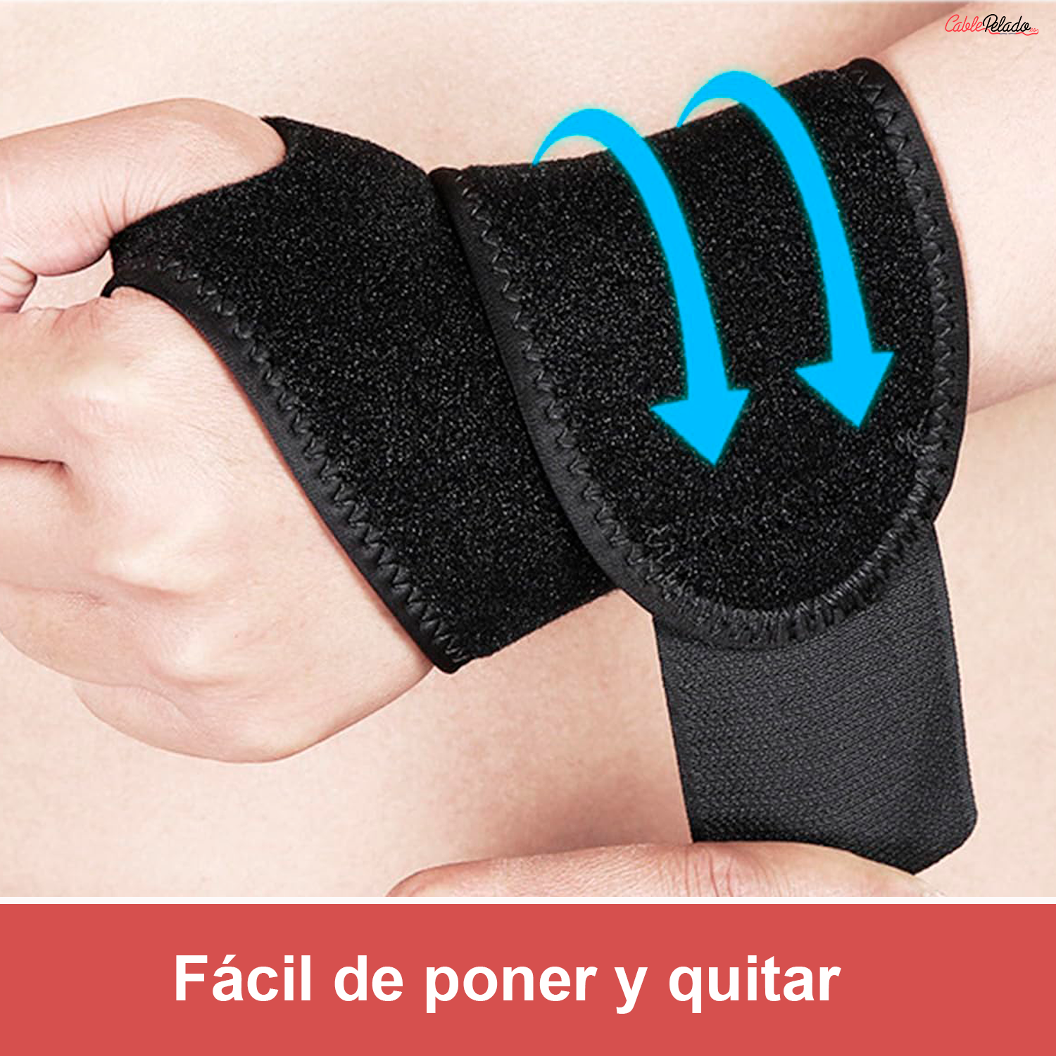 Muñequera Ajustable Para Túnel Carpiano  Negro