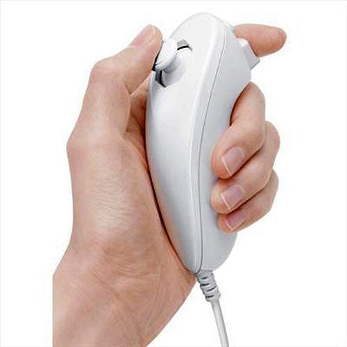 Nunchaku compatible con Nintendo Wii Joystick  Blanco