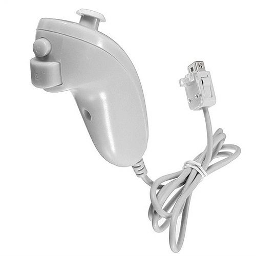 Nunchaku compatible con Nintendo Wii Joystick  Blanco