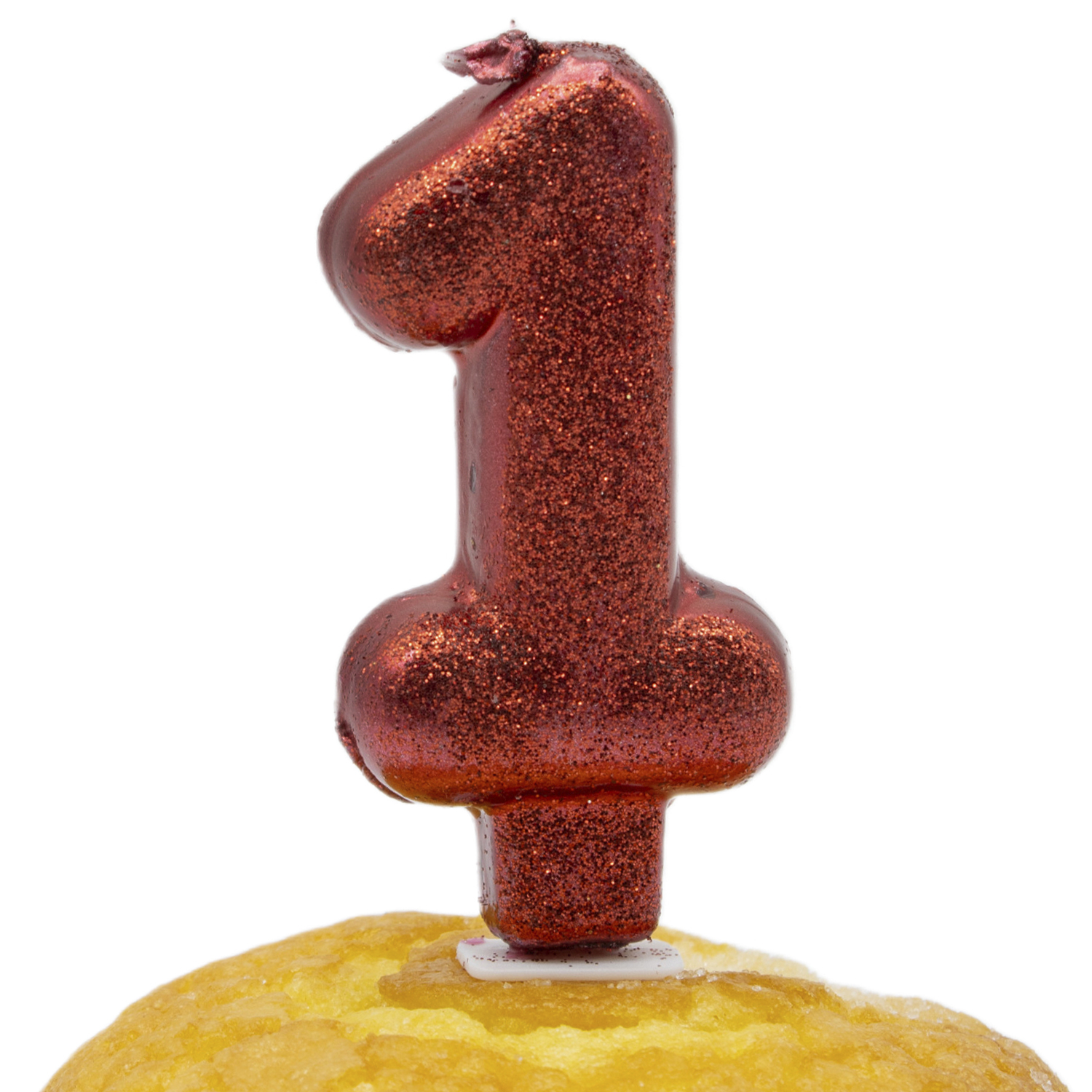 Numero 1 vela cumpleaños 7 cm Rojo