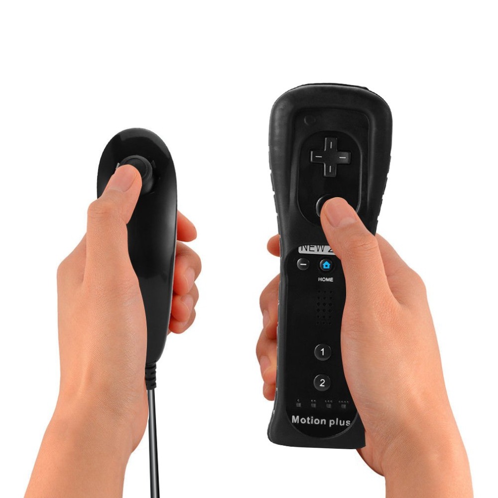 Nunchaku compatible con Nintendo Wii Joystick  Negro