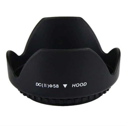 Objetivo Parasol para lentes Universal 58 mm Negro