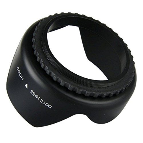 Objetivo Parasol para lentes Universal 55 mm Negro