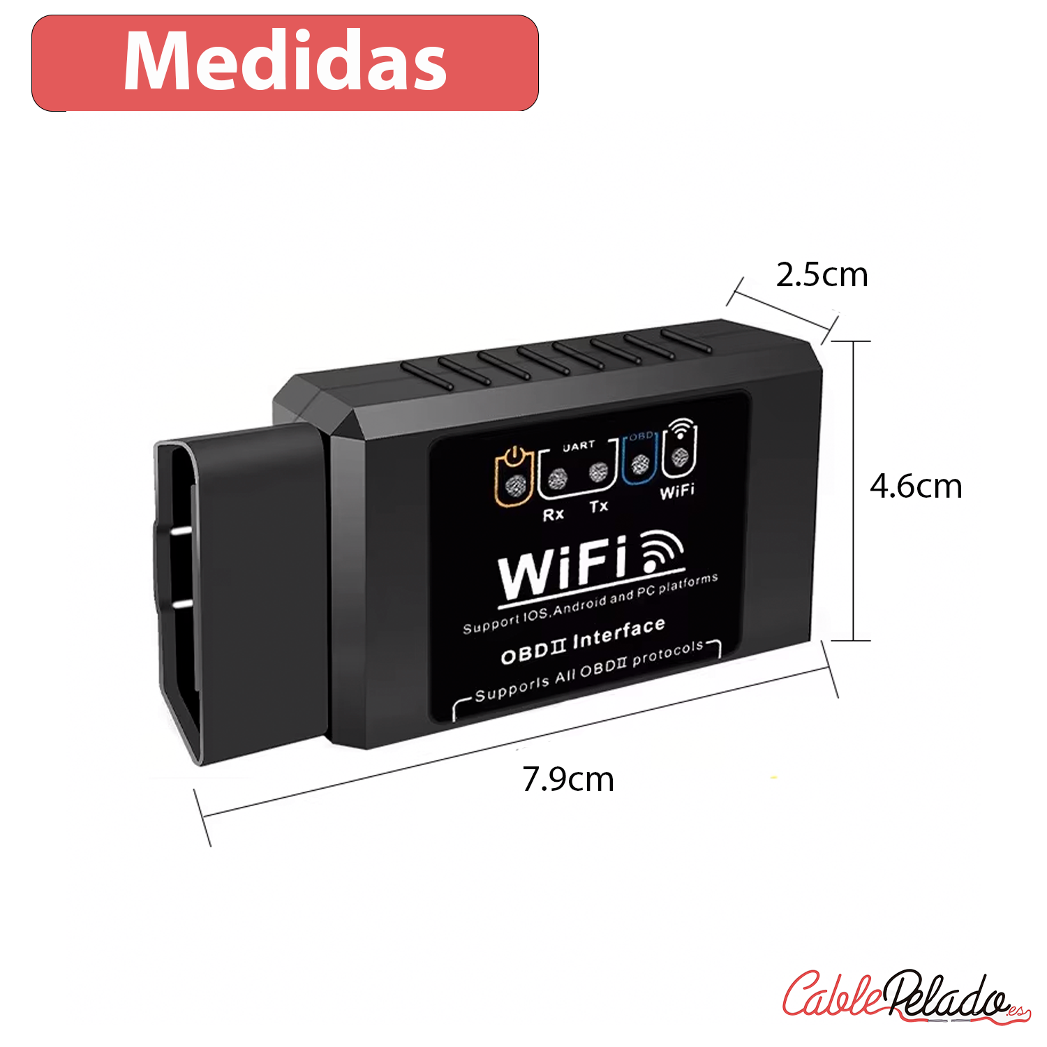 Ordenador para diagnóstico de coche OBD  Negro