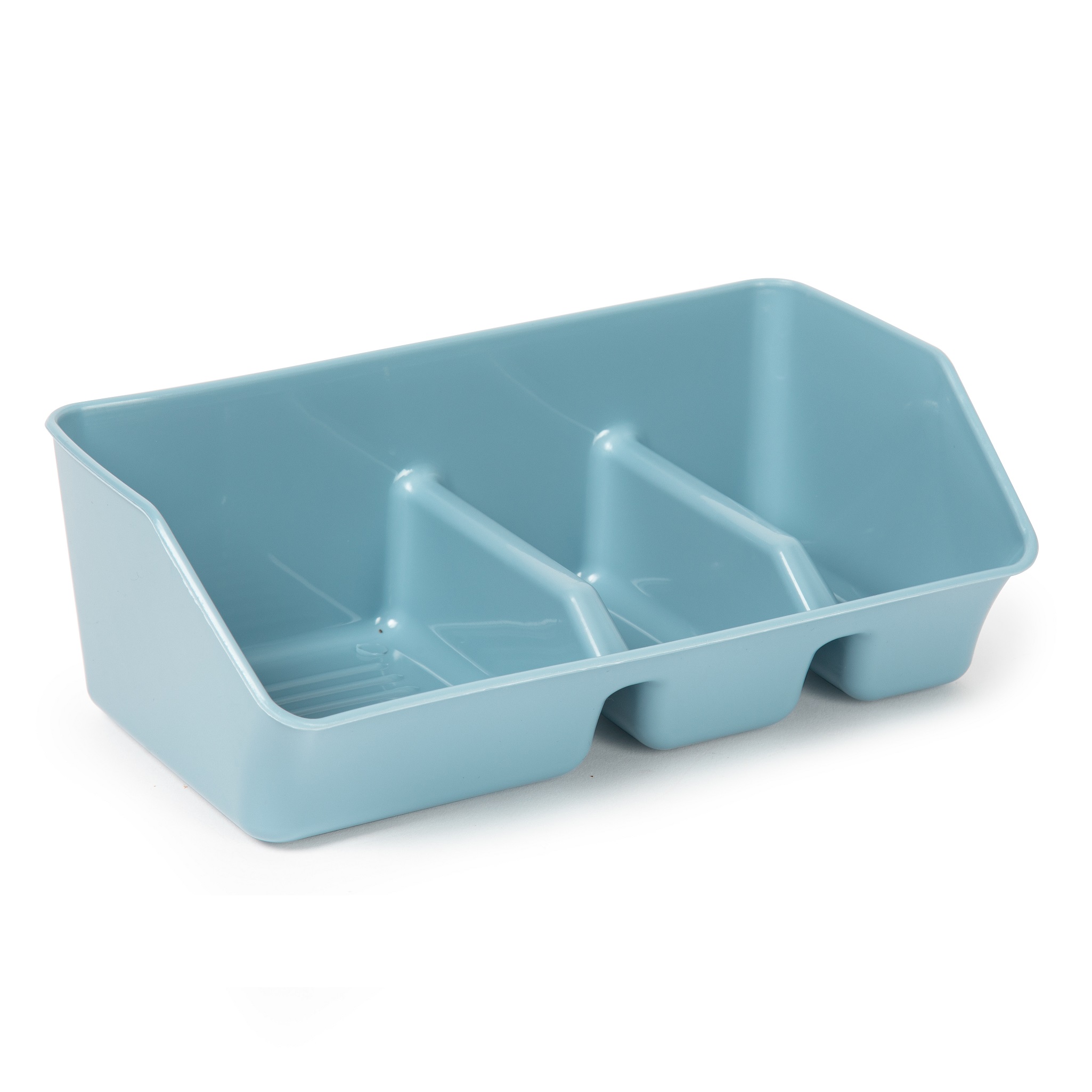 Organizador fregadero estropajero plastico Azul