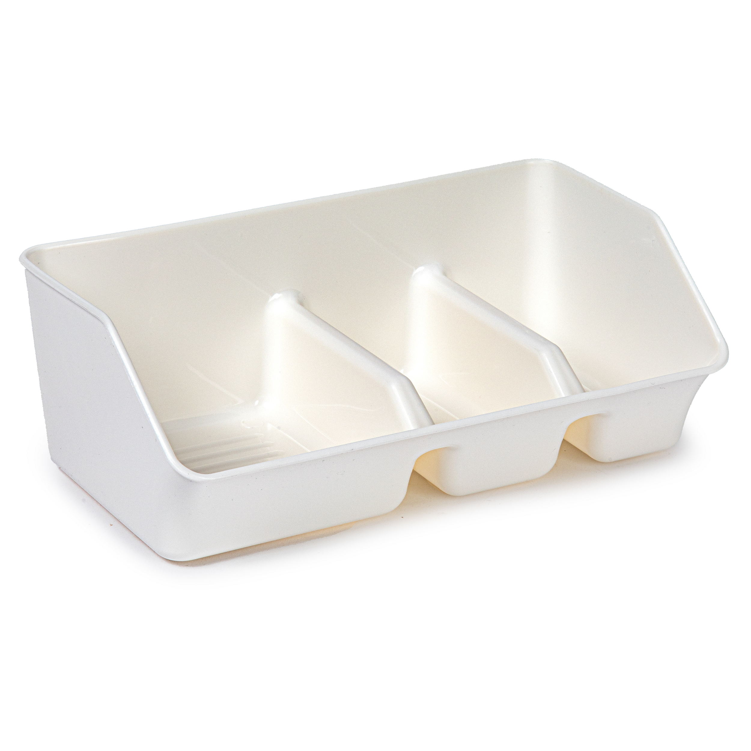 Organizador fregadero estropajero plastico Crema