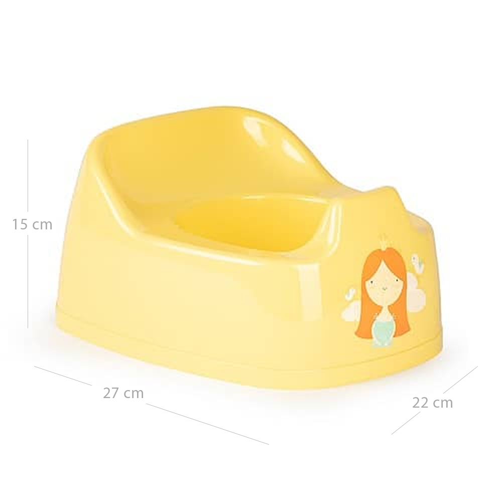 Orinal infantil plastico  Amarillo claro